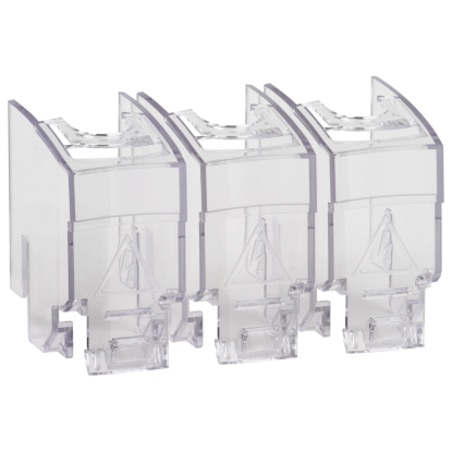 Mostrar detalhes para Terminal protection shrouds TeSys GS for 3 pole switches 200 A Imagem de Terminal protection shrouds TeSys GS for 3 pole switches 200 A