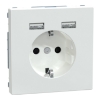 Imagem de D-Life - Tomada 2P+T + Carregador 2xUSB - 2.4A - 16A - Branco