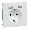 Imagem de D-Life - Tomada 2P+T + Carregador 2xUSB - 2.4A - 16A - Branco
