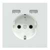 Imagem de D-Life - Tomada 2P+T + Carregador 2xUSB - 2.4A - 16A - Branco