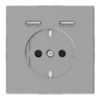 Imagem de D-Life - Tomada 2P+T + Carregador 2xUSB - 2.4A - 16A - Aco