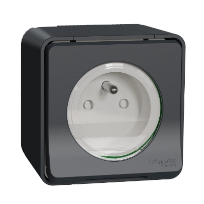Mostrar detalhes para Mureva Styl - socket-outlet - 16A - 2P + E - shutters - grey Imagem de Mureva Styl - socket-outlet - 16A - 2P + E - shutters - grey