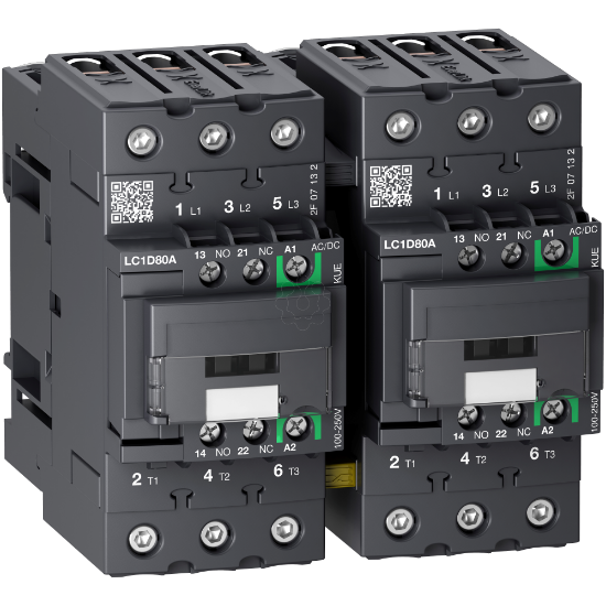 Imagem de TeSys D reversing contactor 3P 66A AC-3 up to 440V coil 24-60V AC/DC