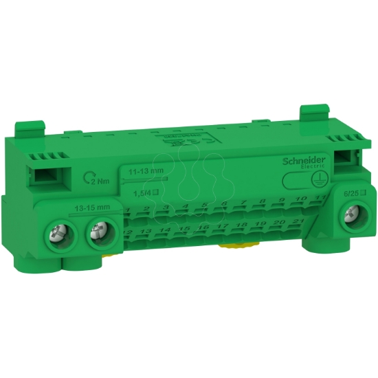 Imagem de Resi9 - Borne terra 63A + kit juncao 24 ligadores