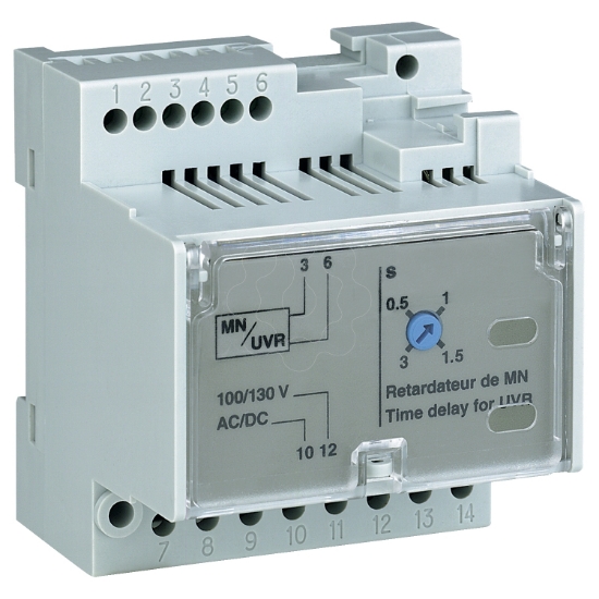Imagem de Adjustable time delay relay - for MN undervoltage release - 200/250 V AC/DC - sp