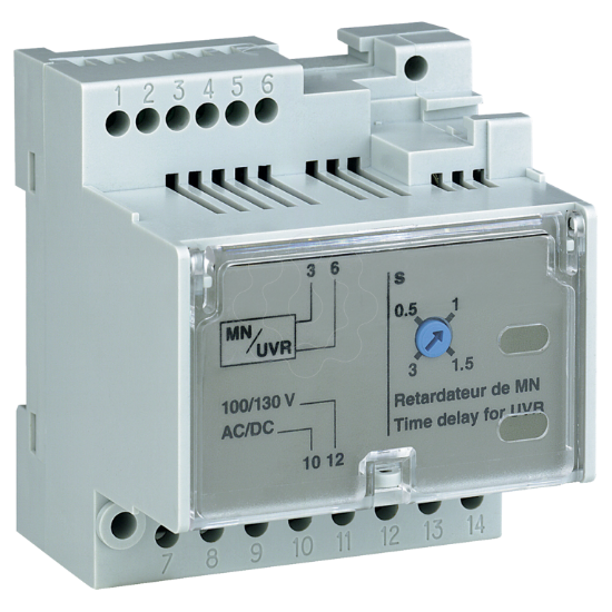 Imagem de adjustable time delay relay - for MN under voltage release - 380/480 V AC - sp