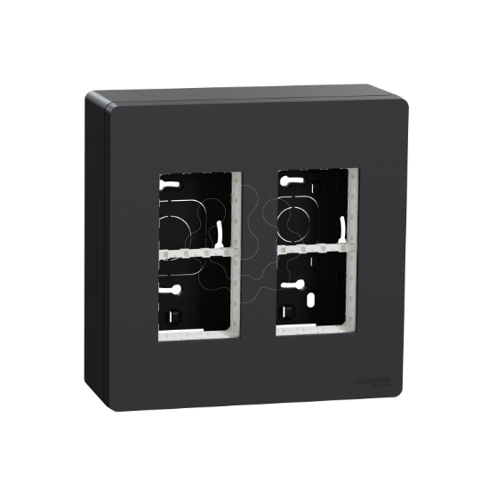 Imagem de Nova Nova Unica system - Postos de trabalho - saliente - modulos 2 x 4 - Antracite