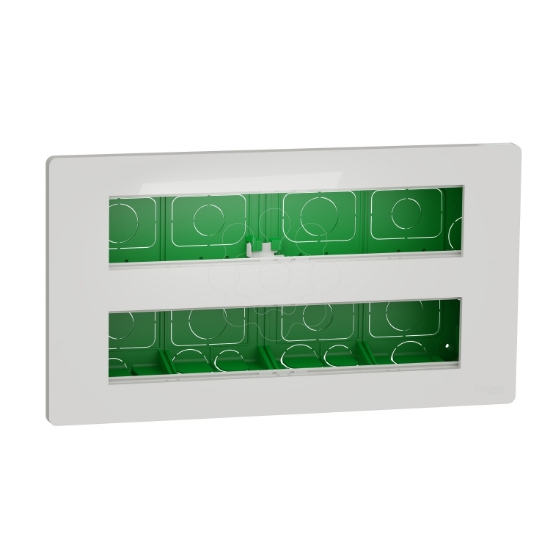 Imagem de Nova Unica System - Postos de trabalho - encastrar - modulos 2 x 10 - antibacteriano - Branco