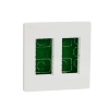 Imagem de Nova Nova Unica system - Postos de trabalho - encastrar - modulos 2 x 4 - Branco