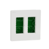 Imagem de Nova Nova Unica system - Postos de trabalho - encastrar - modulos 2 x 4 - Branco