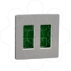 Imagem de Nova Nova Unica system - Postos de trabalho - encastrar - modulos 2 x 4 - Aluminio