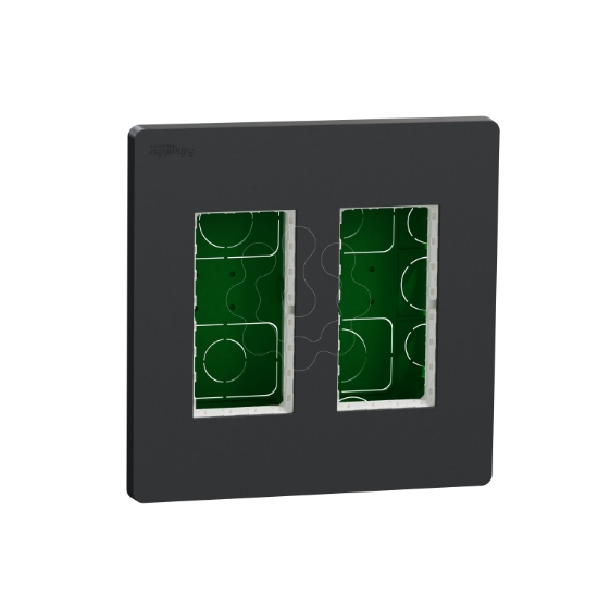 Imagem de Nova Nova Unica system - Postos de trabalho - encastrar - modulos 2 x 4 - Antracite
