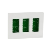 Imagem de Nova Nova Unica system - Postos de trabalho - encastrar - modulos 3 x 4 - Branco