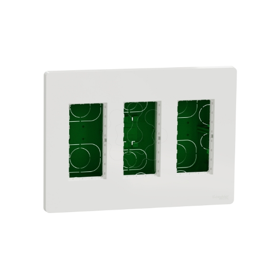 Imagem de Nova Nova Unica system - Postos de trabalho - encastrar - modulos 3 x 4 - Branco