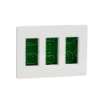 Imagem de Nova Nova Unica system - Postos de trabalho - encastrar - modulos 3 x 4 - Branco