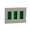 Imagem de Nova Nova Unica system - Postos de trabalho - encastrar - modulos 3 x 4 - Aluminio