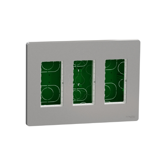 Imagem de Nova Nova Unica system - Postos de trabalho - encastrar - modulos 3 x 4 - Aluminio