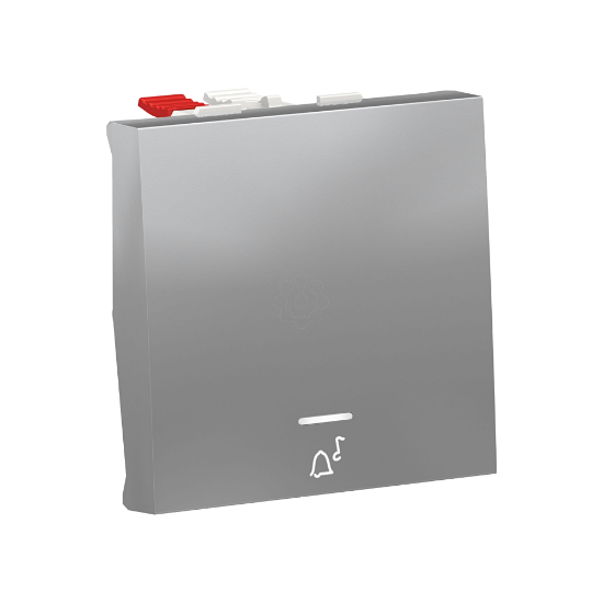 Imagem de Botao de pressao "campainha" Unica luminoso 10A Aluminio