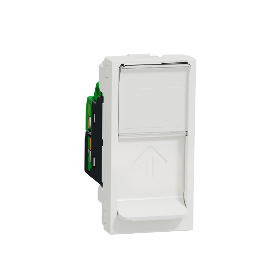 Imagem de Tomada de dados RJ45 1 mod. Unica cat.6  UTP Branco