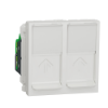Imagem de Nova Unica - Tomada dupla RJ45 - cat.5 - UTP - Branco