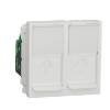 Imagem de Nova Unica - Tomada dupla RJ45 - cat.5 - UTP - Branco