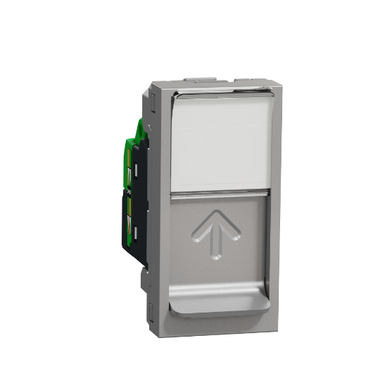 Imagem de Nova Unica - Tomada RJ45 1 mod. - cat.6A - FTP - Aluminio