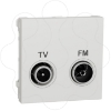 Imagem de Tomada TV/FM derivacao unica Unica Branco