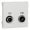 Imagem de Tomada TV/FM intermedia Unica Branco