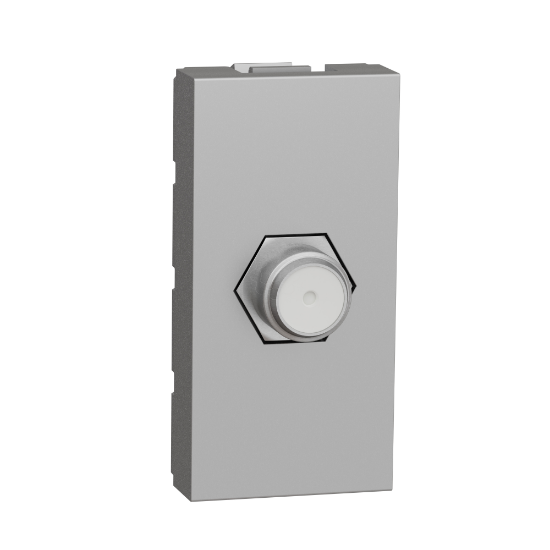 Imagem de Nova Unica - Tomada TV/SAT 1 mod. tipo F - Aluminio