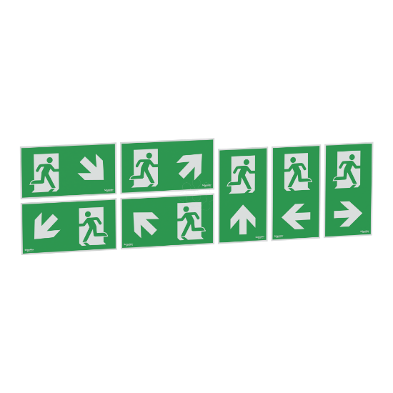 Imagem de Exiway Smartexit Dicube - 26m - homem de funcionamento ISO- 45° - 7 pictogramas