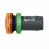 Imagem de Luz piloto monolitico plastico laranja o22 lente simples com led integral 230 ... 240 v ac