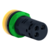 Imagem de Buzzer amarelo luminoso continuo ou intermitente 24v ac/dc