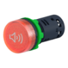 Imagem de Buzzer 110/120v a luz vermelha vermelha continua ou intermitente