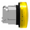 Imagem de yellow pilot light head O22 with plain lens for integral LED