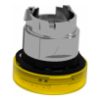Imagem de yellow pilot light head O22 with plain lens for integral LED