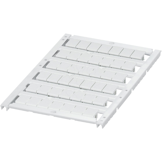 Imagem de MARKING CARD WITH 6 STRIPS 8MM UNPRINTED 42 CHARACTERS WHITE