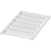 Imagem de MARKING CARD WITH 6 STRIPS 8MM UNPRINTED 42 CHARACTERS WHITE