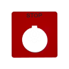 Imagem de Push button 30 mm legend plate - Marked "STOP"