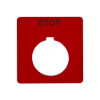 Imagem de Push button 30 mm legend plate - Marked "STOP"