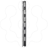 Imagem de Gestor de Cabo Vertical para NetShelter SX 45U com 750 mm de Largura Qtd. 2