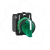 Imagem de Selector iluminado verde 3 posicoes fijas 230v 1na1nc