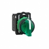 Imagem de Selector iluminado verde 3 posicoes fijas 230v 1na1nc