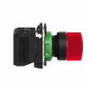 Imagem de Interruptor selector iluminado vermelho - o 22-3 posicoesicao - 24 v - 1 no + 1 nc