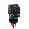 Imagem de Interruptor selector iluminado vermelho - o 22-3 posicoesicao - 240 v - 1 no + 1 nc