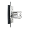 Imagem de Asfora   double Data socket   RJ45 cat5e UTP wo frame anthracite