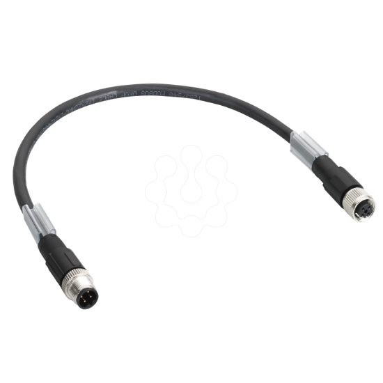 Imagem de TM7 daisy chain bus cable - straight - M12B male-female - 0.3m