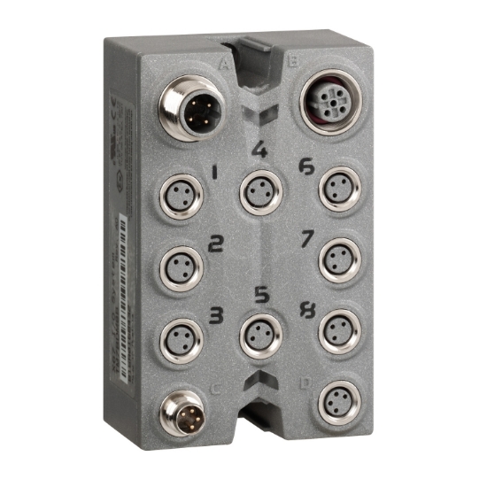 Imagem de Discrete I/O expansion block Modicon TM7 IP67 8 DO 24 V DC 2 A M8 connector