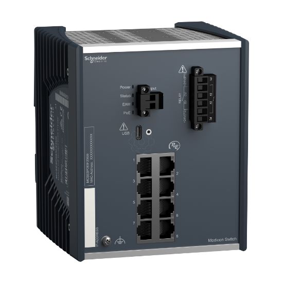 Imagem de Modicon PoE Power over Ethernet Managed Switch   8 Gigabit portos para cobre