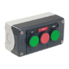 Imagem de Harmony Control station plastic dark grey 3 flush push buttons green NO red NC green NO O22  spring return legend holder UL/CSA certified