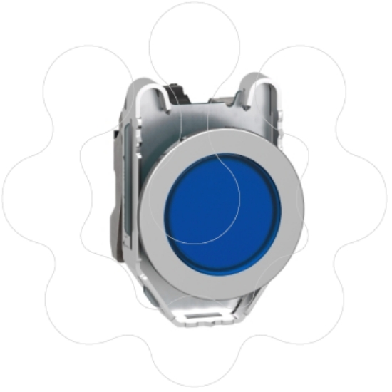 Imagem de piloto flush   luminosous azul 24v